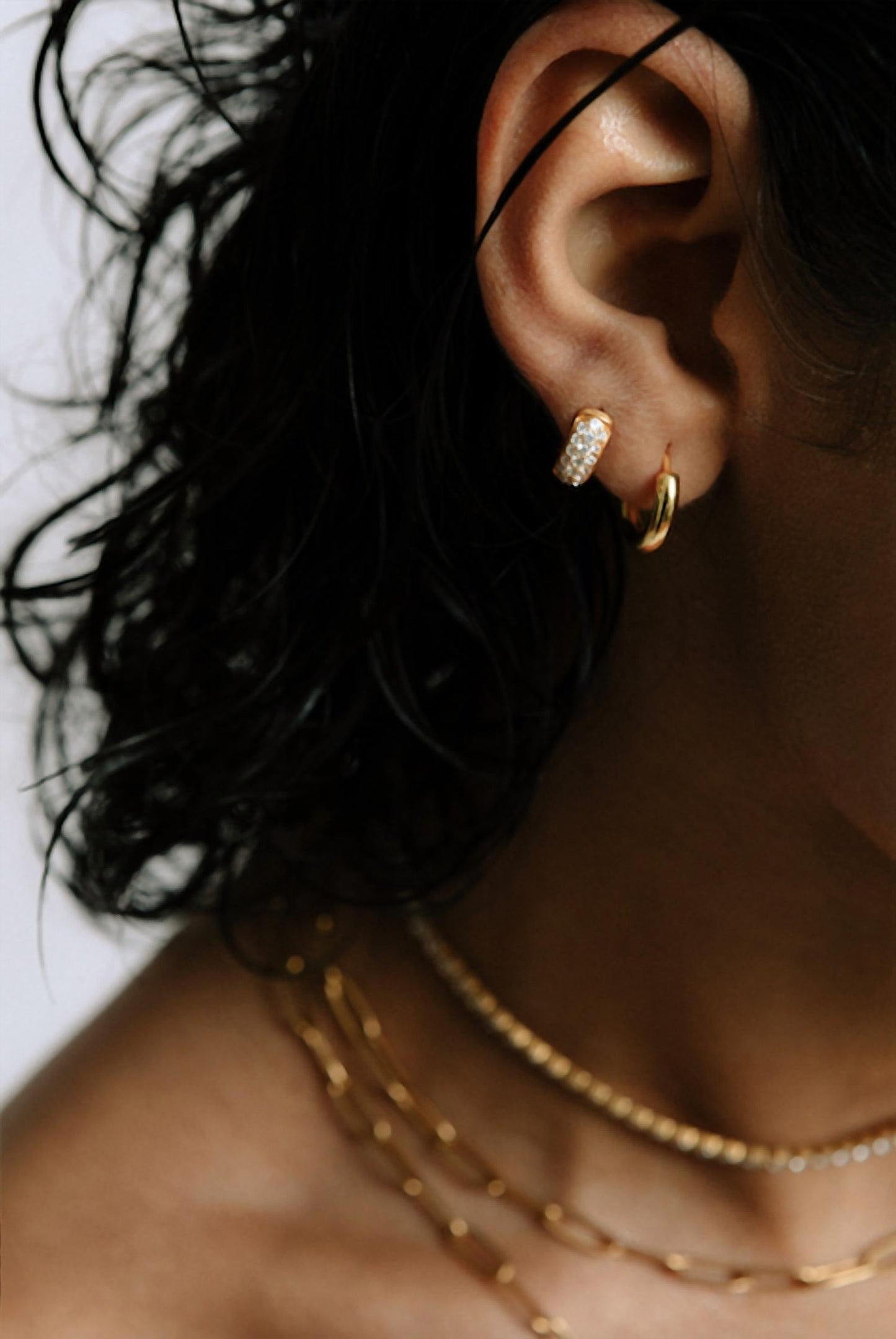 Livie Jewelry - Aria Huggie Hoop Earrings