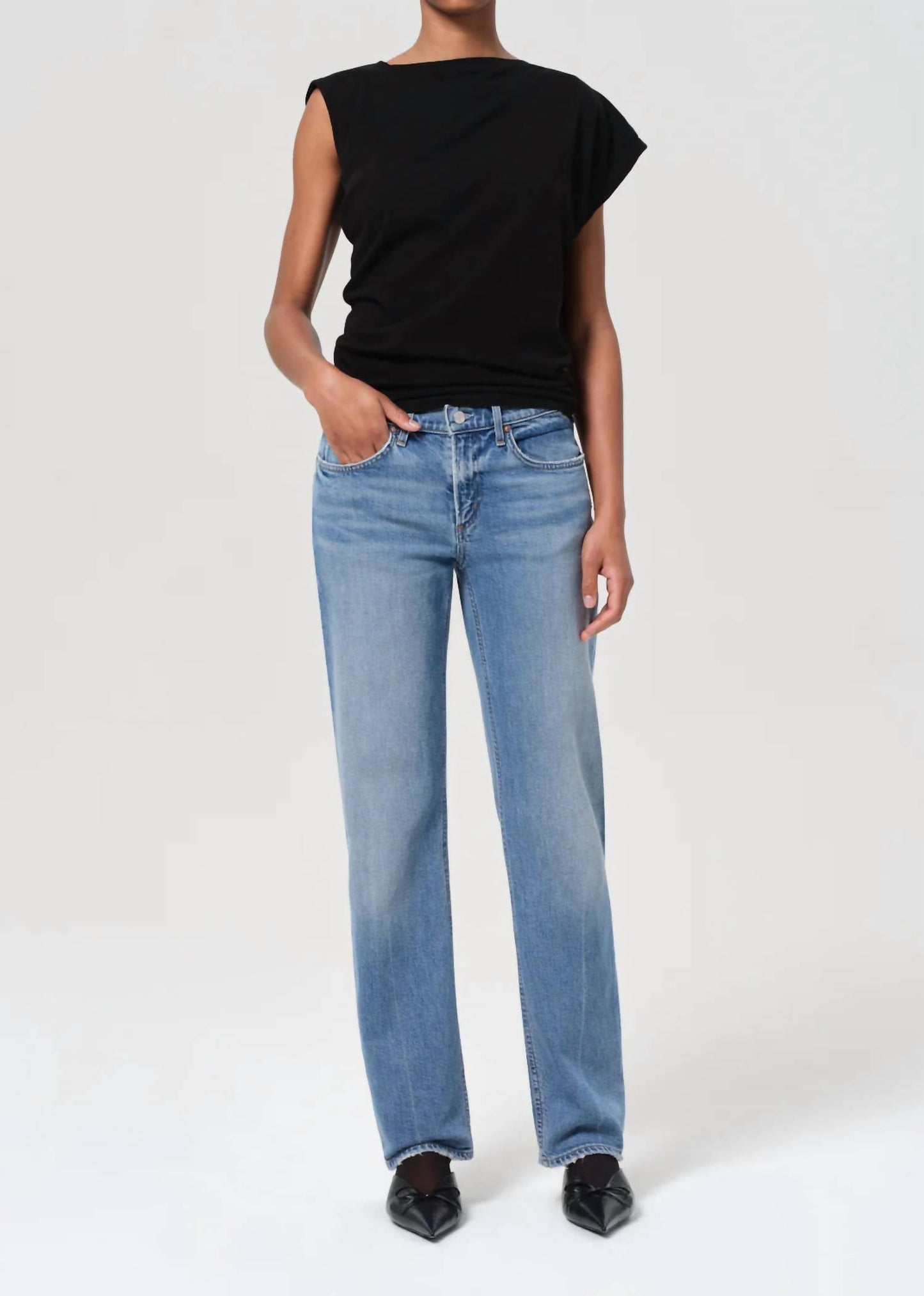 Agolde - Low Rise Slim Jeans