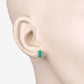 1.44 Carat Genuine Zambian Emerald 10K Yellow Gold Earrings
