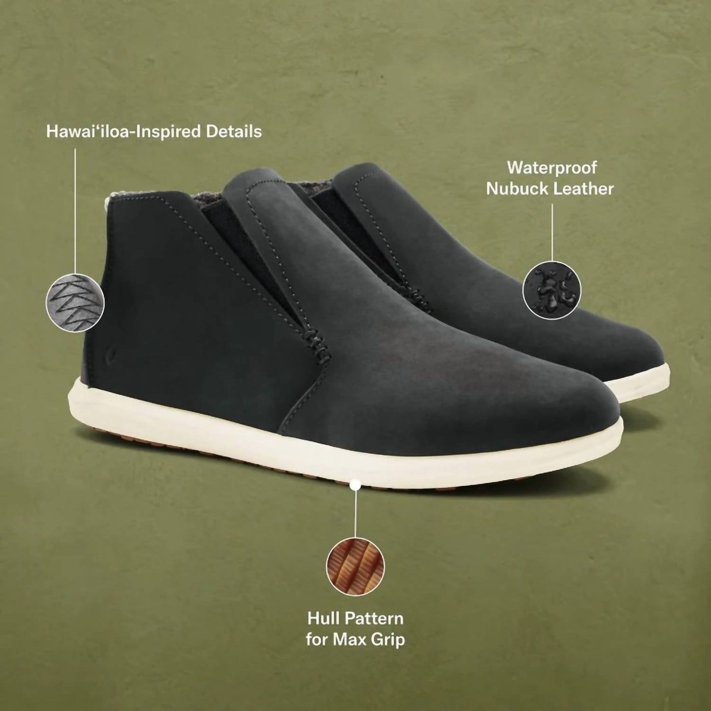 Olukai - Women's Hawai'iloa Manu Hope Waterproof Booties Wide