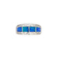 Created Opal Ring Sterling Silver