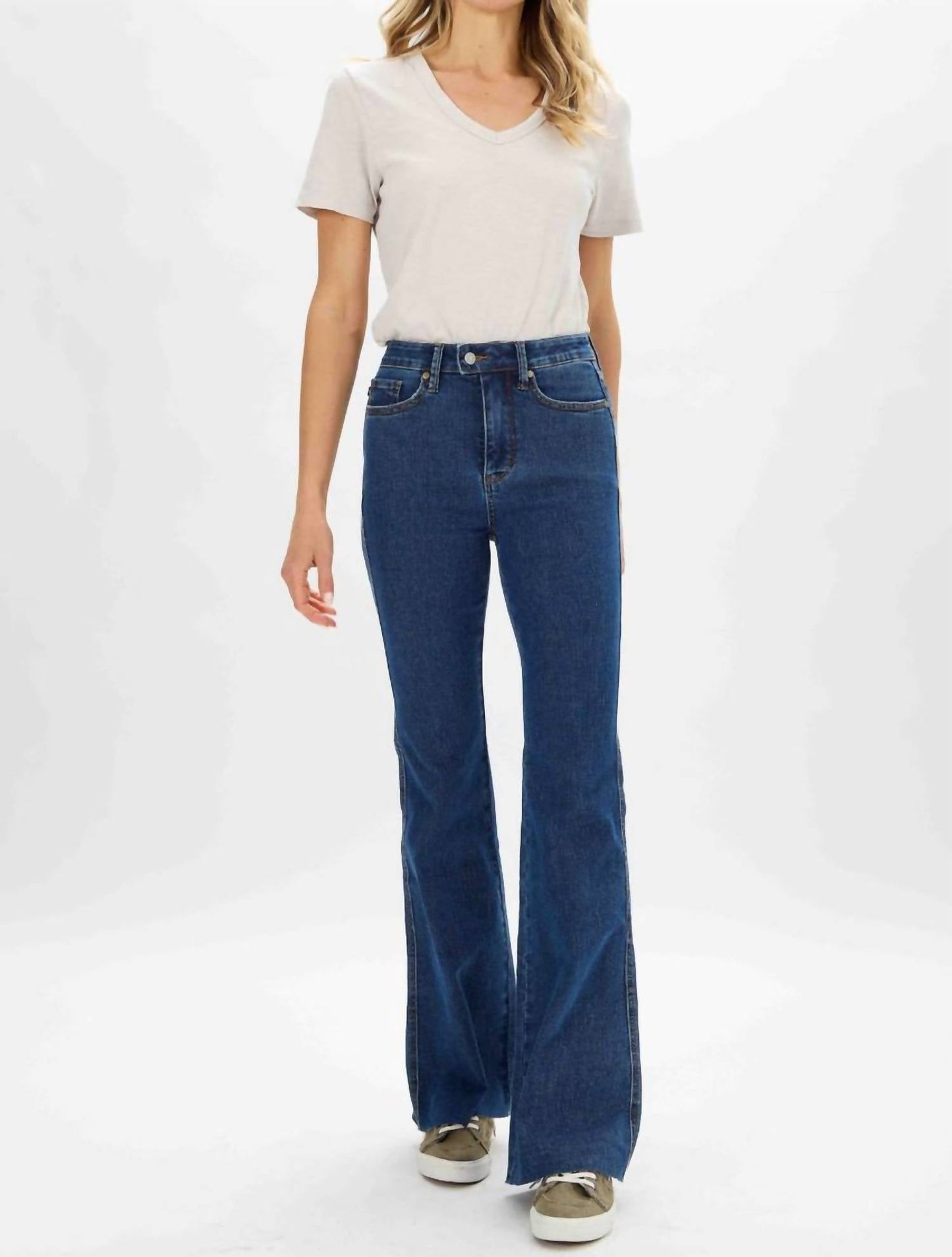 Judy Blue - High Waist Tummy Control Flare Jeans With Sorbtek Moisture Control