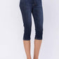 Judy Blue - Women's Non-distressed Skinny Denim Capri