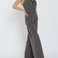 Aakaa - Halter Vest Top and High Waisted Long Pants Set