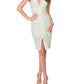 Bardot - Halter Lace Front Slit Dress
