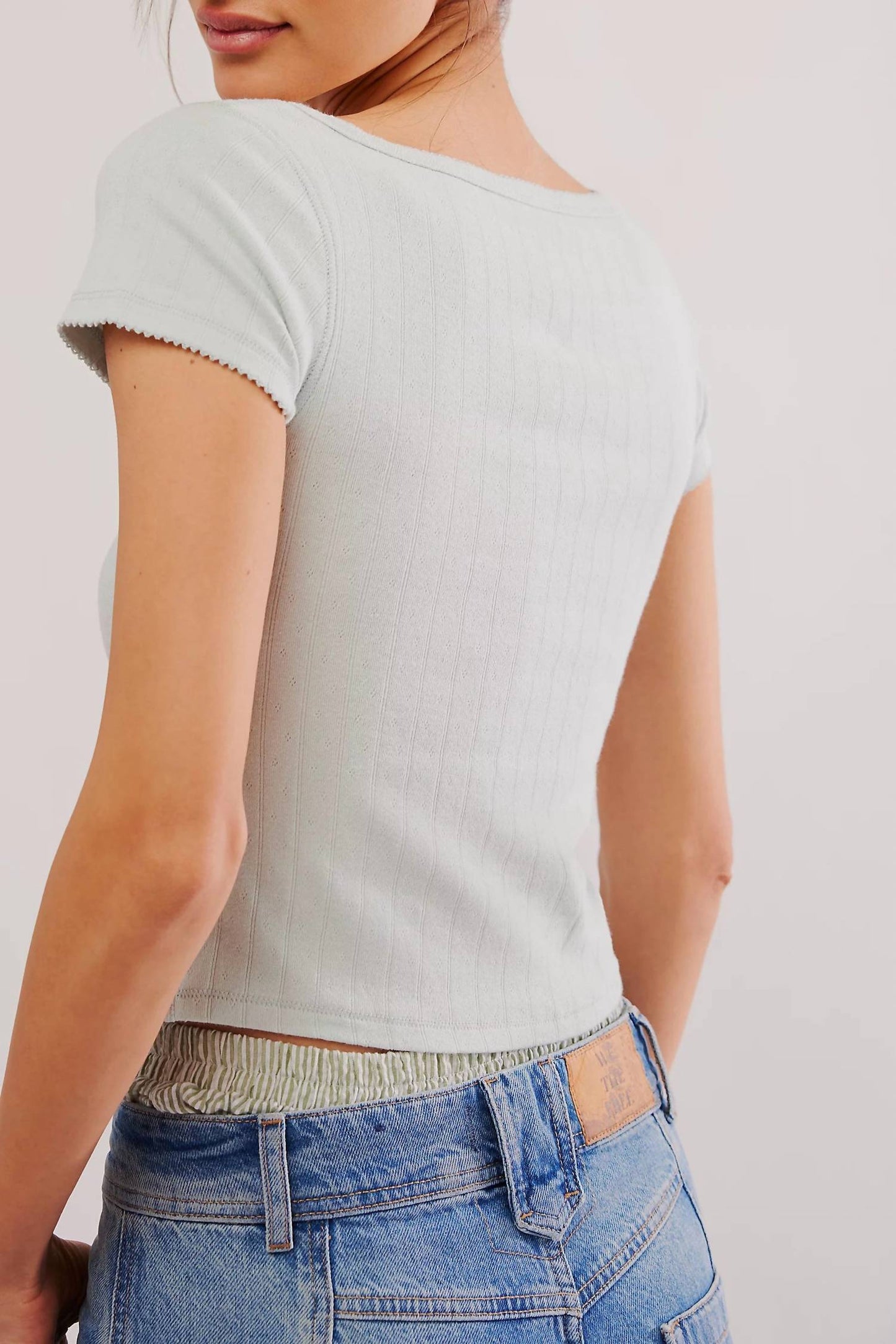 Free People - एंड गेम पॉइंटेल बेबी टी