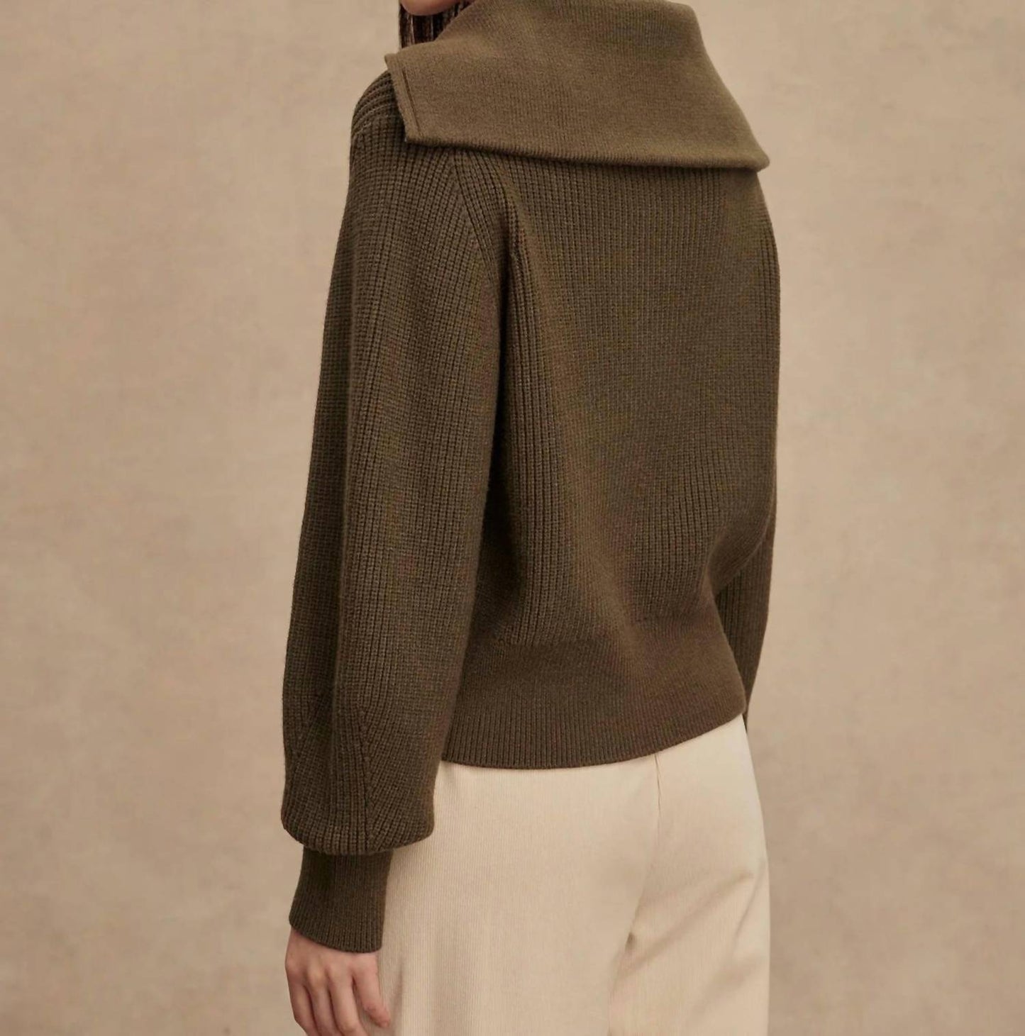 Varley - Maura Half Zip Rib Knit Sweater