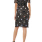 Adrianna Papell - Short Sleeves Back Zipper Short Beaded Dress