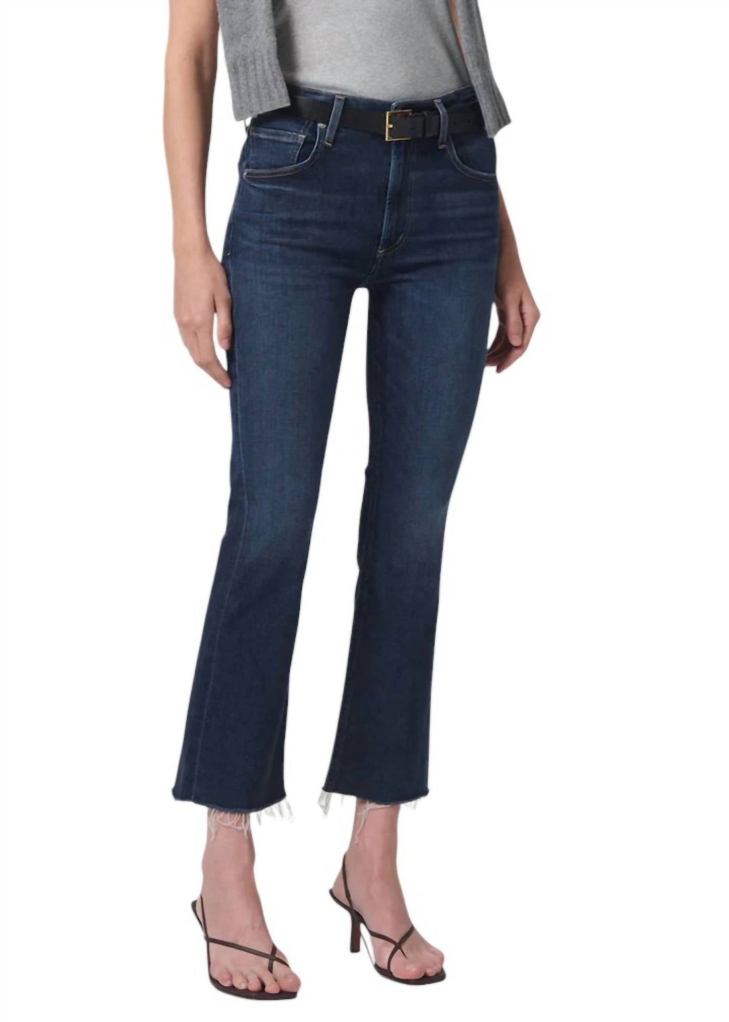 Citizens Of Humanity - Isola Mid Rise Cropped Boot Jeans