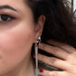 Jagged Halo Jewelry - Women's Artemis Studded Dangle Earrings