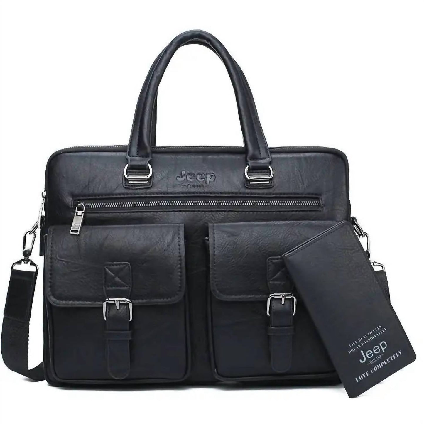 Jeep Buluo - Men's Business Briefcase Bag 2pcs/set