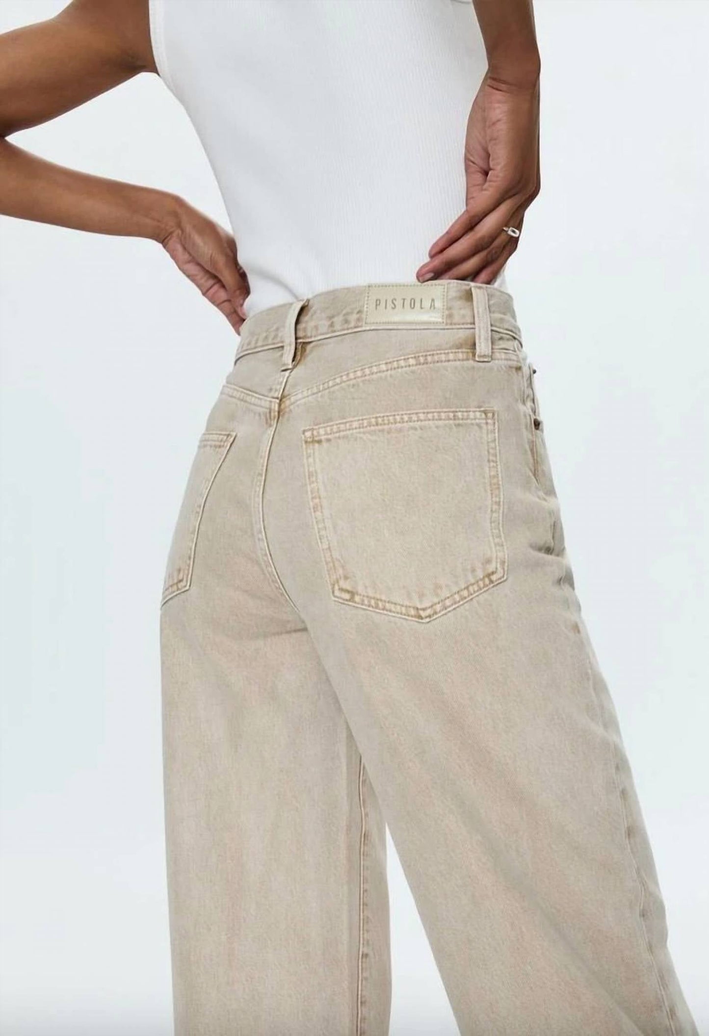 Pistola - Ryder High Rise Cuffed Straight Pants