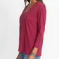 Johnny Was - Button V Neck Tee