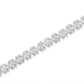 .925 Sterling Silver 1.0 Cttw Diamond Miracle-Set X-Link 7" Tennis Bracelet (I-J Color, I3 Clarity)