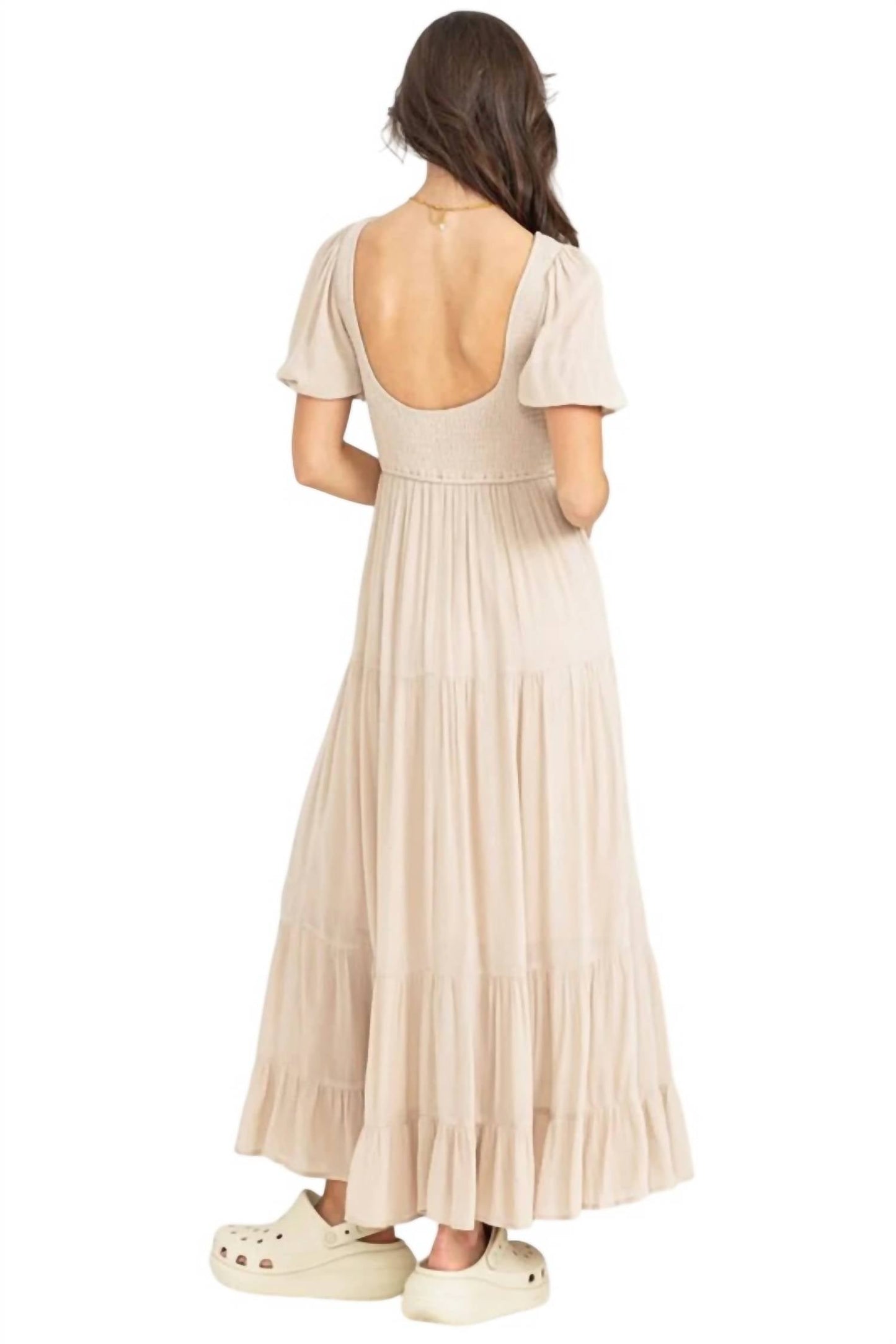 Hyfve - Tiered Smocked Maxi Dress