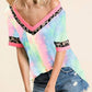 Bibi - Chloe Tie Dye & Leopard Top