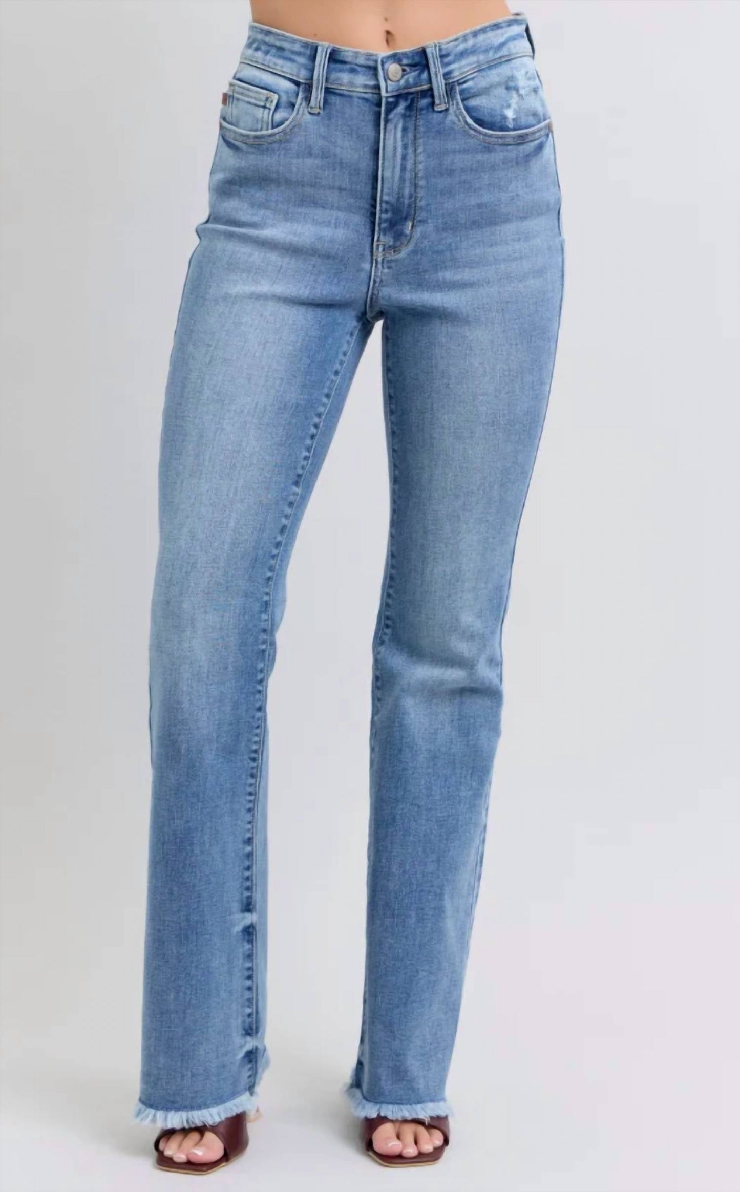 Judy Blue - Bootcut Fray Hem Jeans