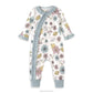 Tesa Babe - Baby Girl Mother Nature Zippered Long Sleeve Romper