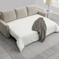 Leira Beige Linen Pull Out Sleeper
