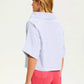 Fdj - Crossover Neck Popover Top