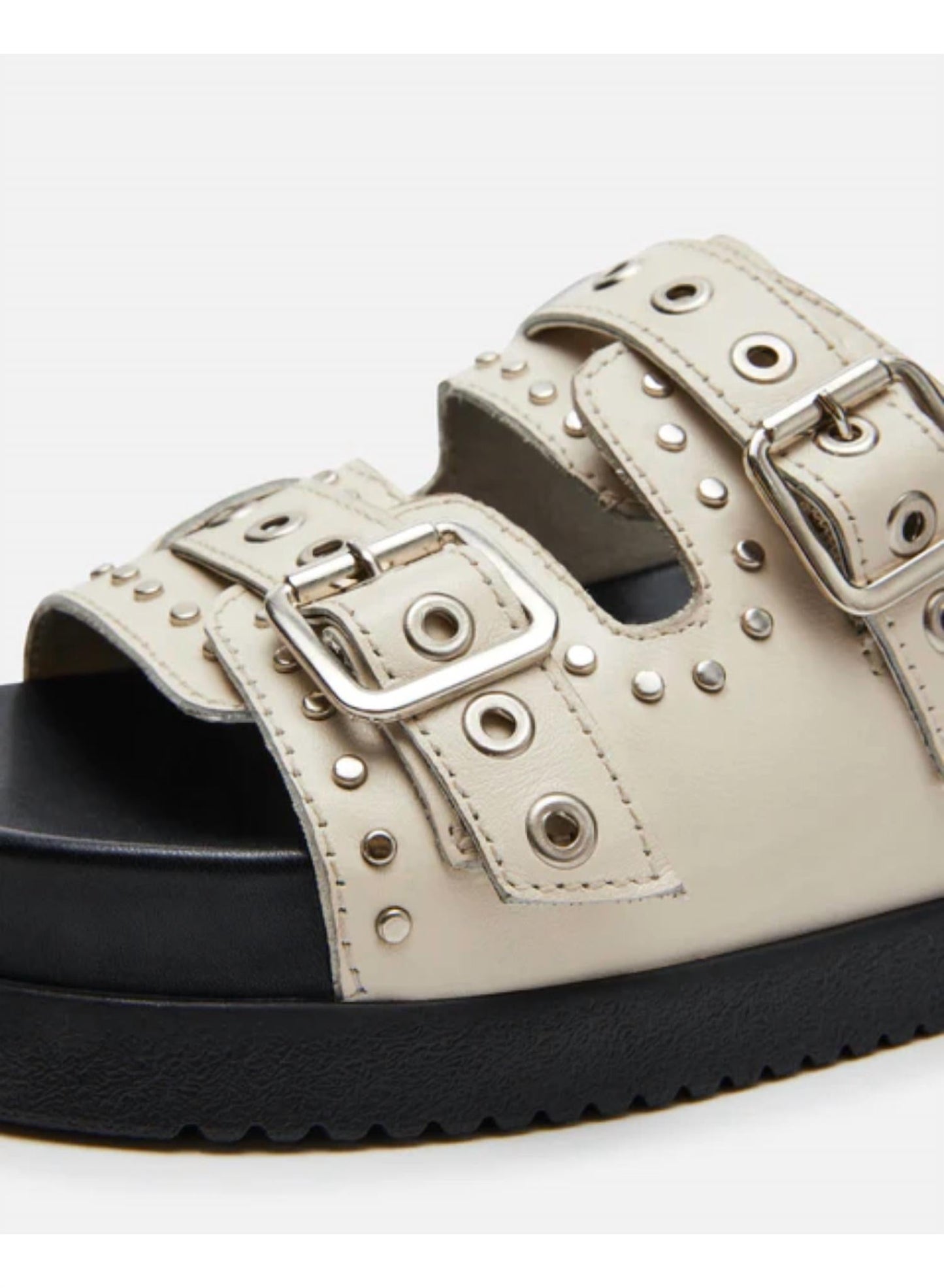Steve Madden - Women's Malek Grommets Leather Sandals