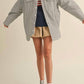Klesis - Striped Padded Oversized Shacket