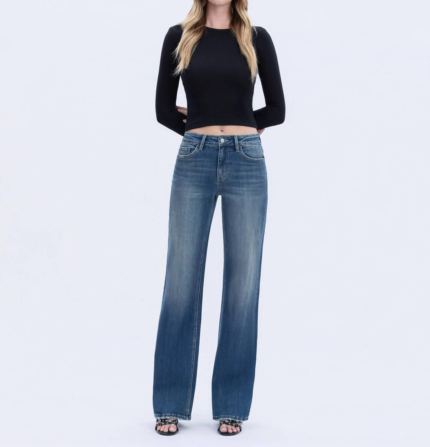 Flying Monkey - High Rise Full Length Vintage Flare Jeans