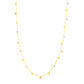 14K Tri Color Necklace with Dangling Circles