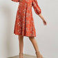Baevely By Wellmade - Sienna Floral Design Tiered Midi Dress