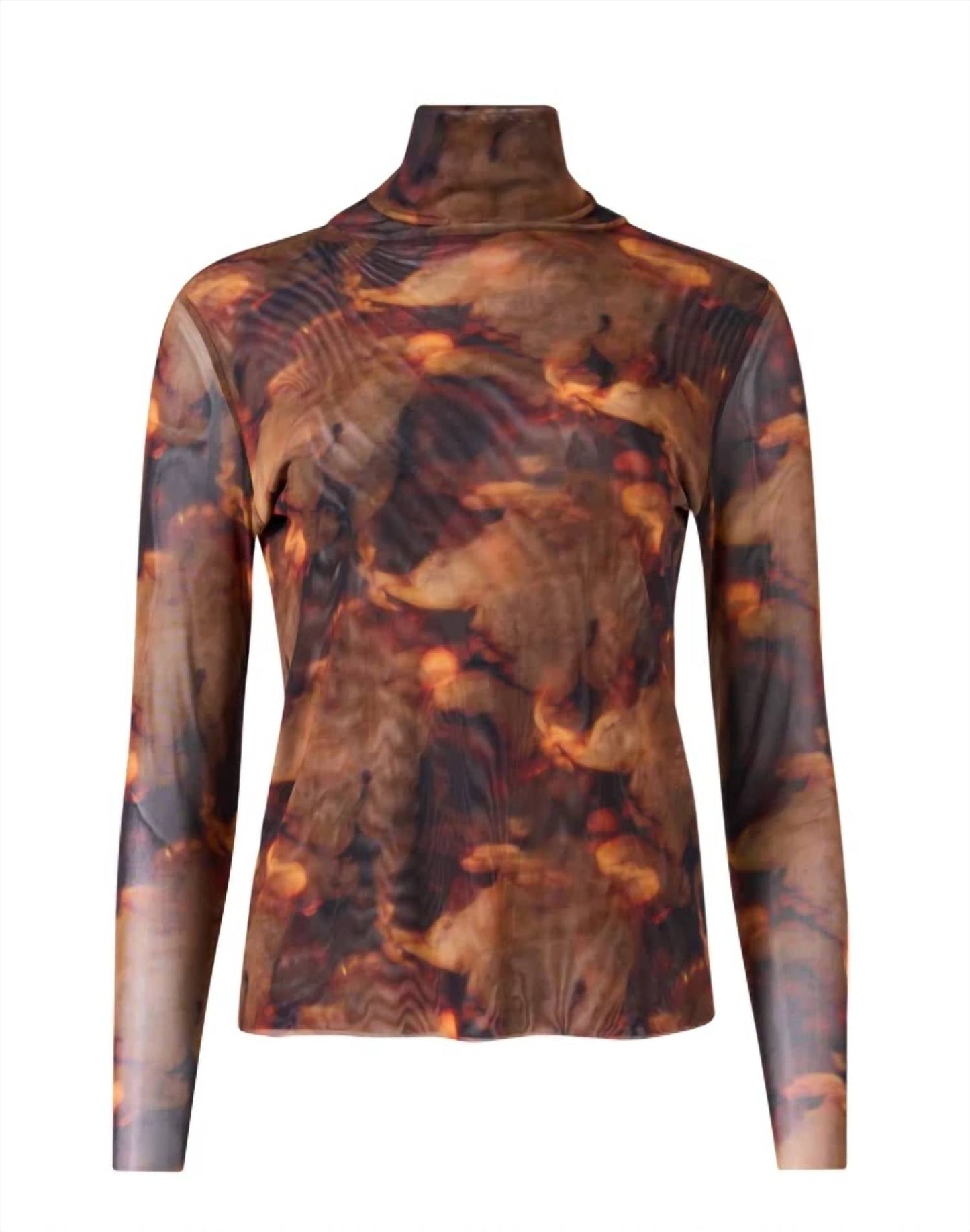 Elliott Lauren - Women Long Sleeve Mesh Top