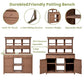 Topmax 65.7'' Tall Garden Potting Bench Table with Hutch