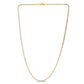 14k Yellow Gold Round Pave Franco Chain (2.30 mm)