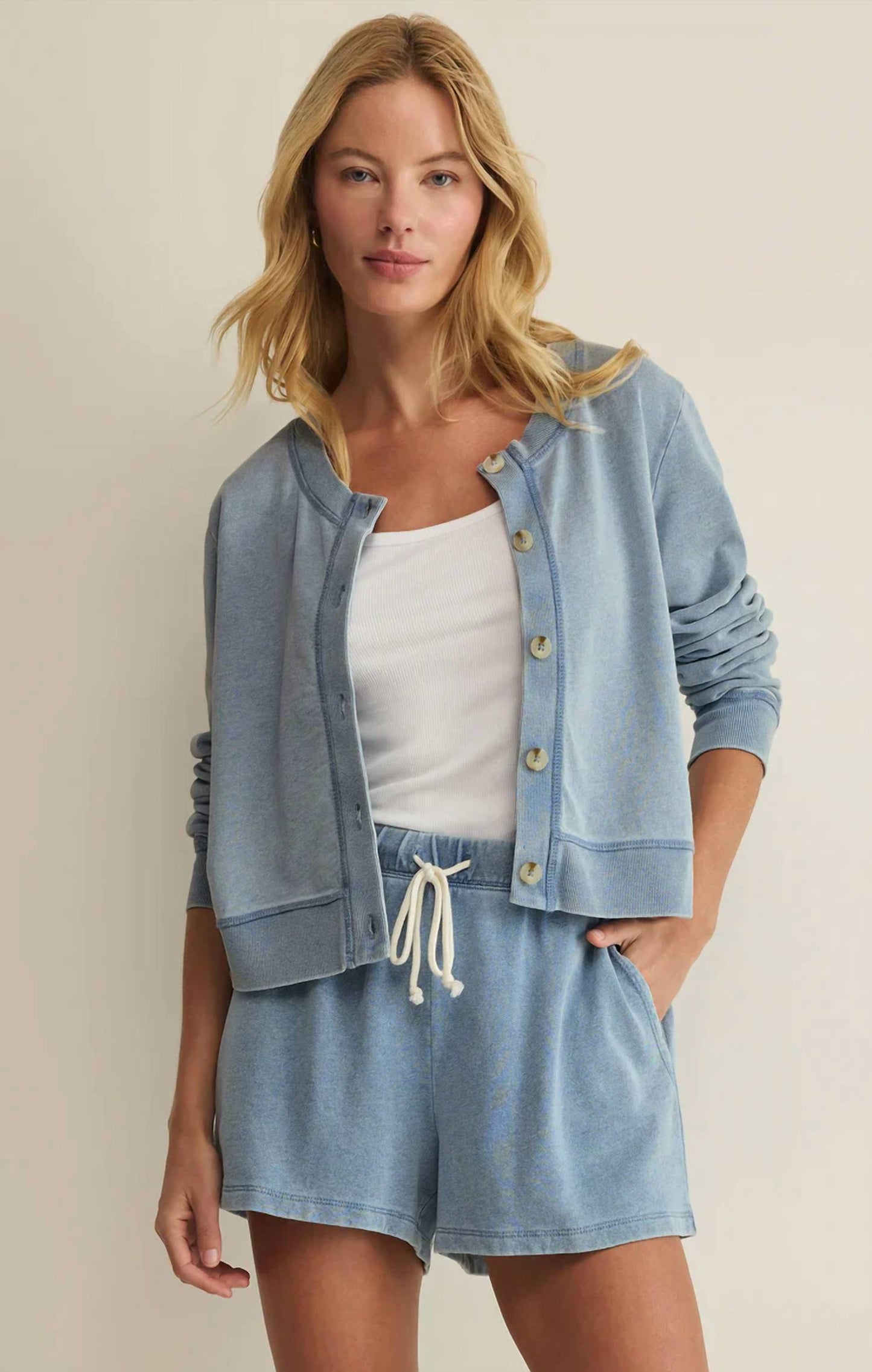 Z Supply - Daily Knit Denim Cardigan