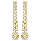 18K White Gold Plated 7.22 Carat Genuine Citrine .925 Sterling Silver Earrings