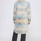 Allie Rose - Tribal Pattern Button Front Shacket With Pockets