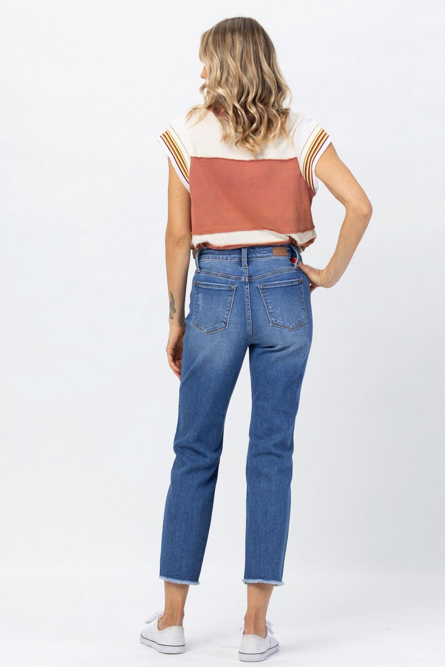 Judy Blue - Howdy High Waist Boyfriend Jean With Seam Stitch