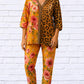 Diva Usa - Demi Chiffon Animal And Floral Blouse