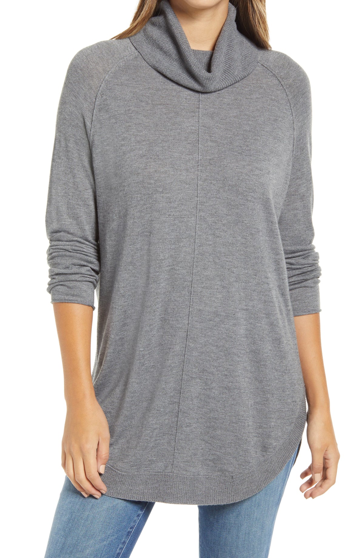 caslonr-turtleneck-tunic-sweater-in-grey-dark-heather-at-nordstrom-size-medium