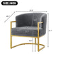 Upholstered Reading Accent Armchair For Living Room