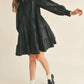 &Merci - Tiered Button Down Mini Dress