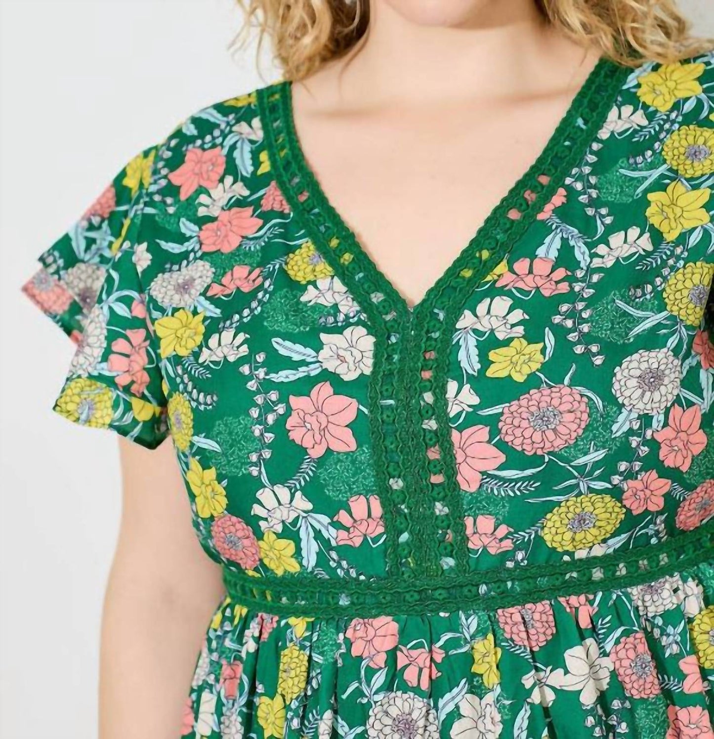 Baevely By Wellmade - Seeing V-neck Maxi Dress