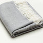 A Soft Idea - Unisex Fringed Herringbone Throw Blanket
