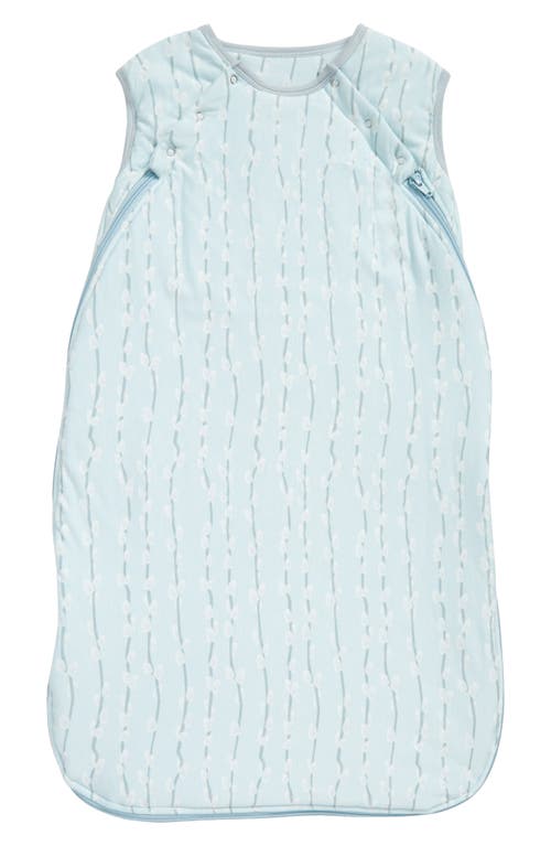 KicKee Pants Lightweight Fluffle Sleeping Bag in Spring Sky Pussy Willows, Size 0-6 M Us