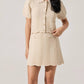 Astr - Perrine Scalloped Short Sleeve Cardigan