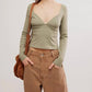 Free People - Duo Corset Long Sleeve Top
