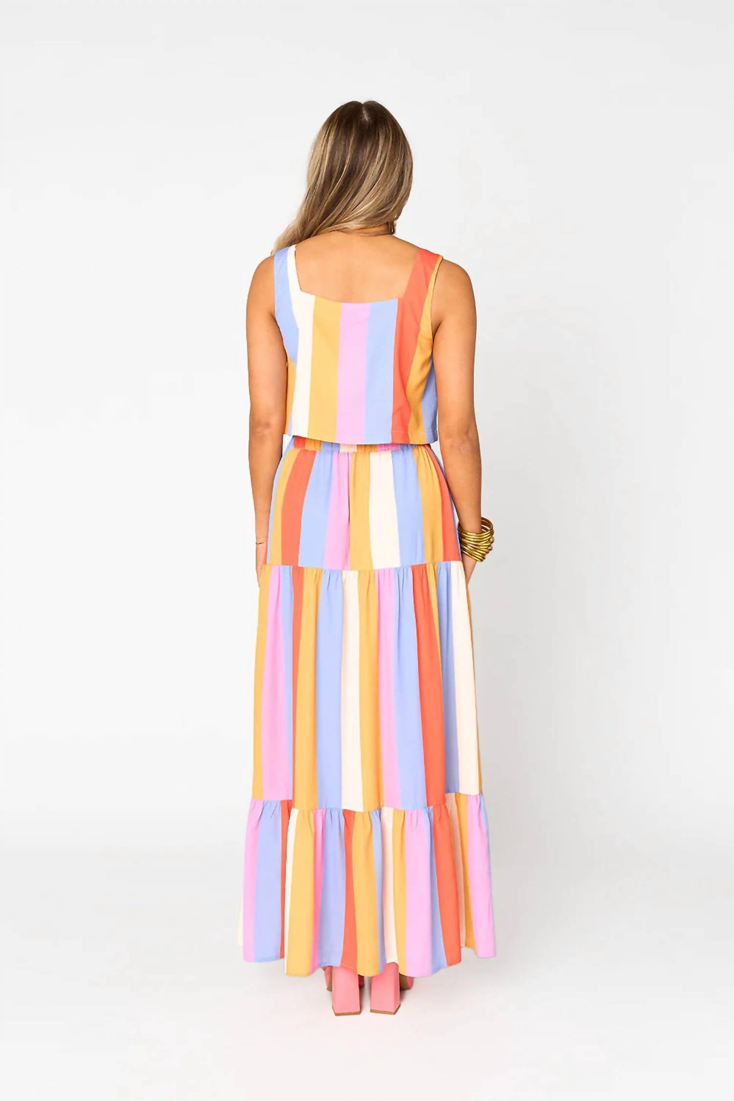 Buddylove - COOKIE POOL BOY STRIPE SKIRT SET