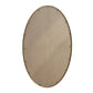Iron Art Oval Retro Mirror in Gold with Antique Effect