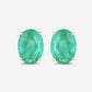 2.40 Carat Genuine Zambian Emerald 10K Yellow Gold Earrings