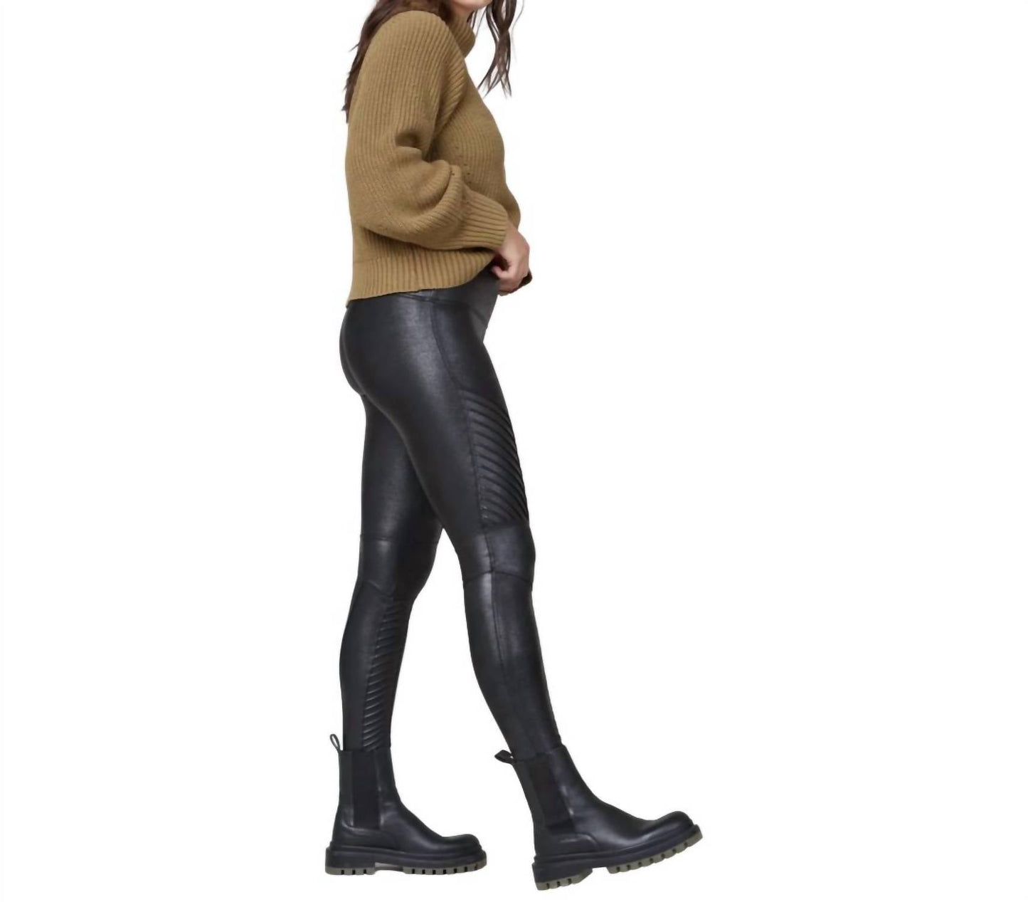 Spanx - Faux Leather Moto Leggings