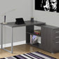 L-Shape Computer Desk with Storage Drawers